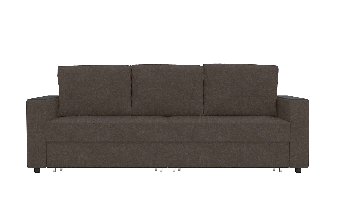 Гермес / Диван - кровать 3-х мест велюр конго кофе